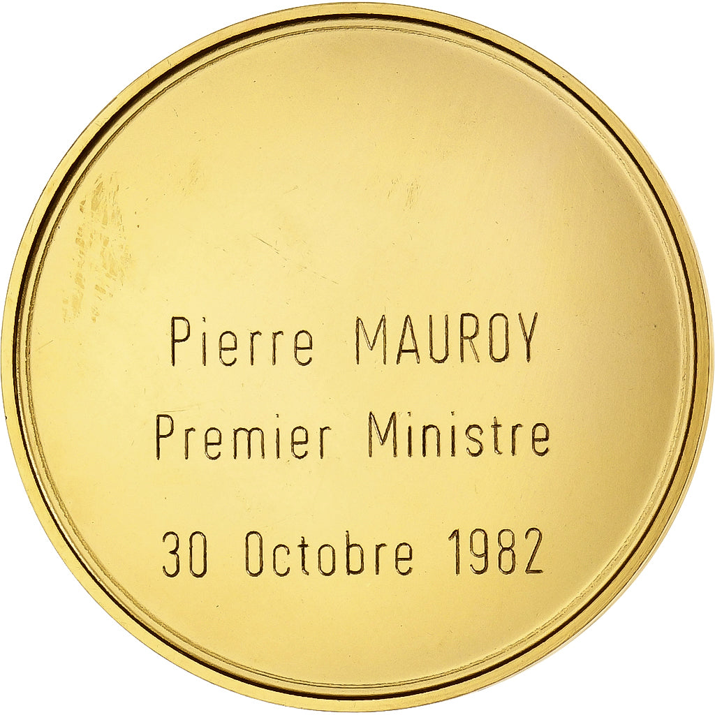 Francia, medalla, La Ville de Lhomme à Pierre Mauroy, Premier Ministre, 1982