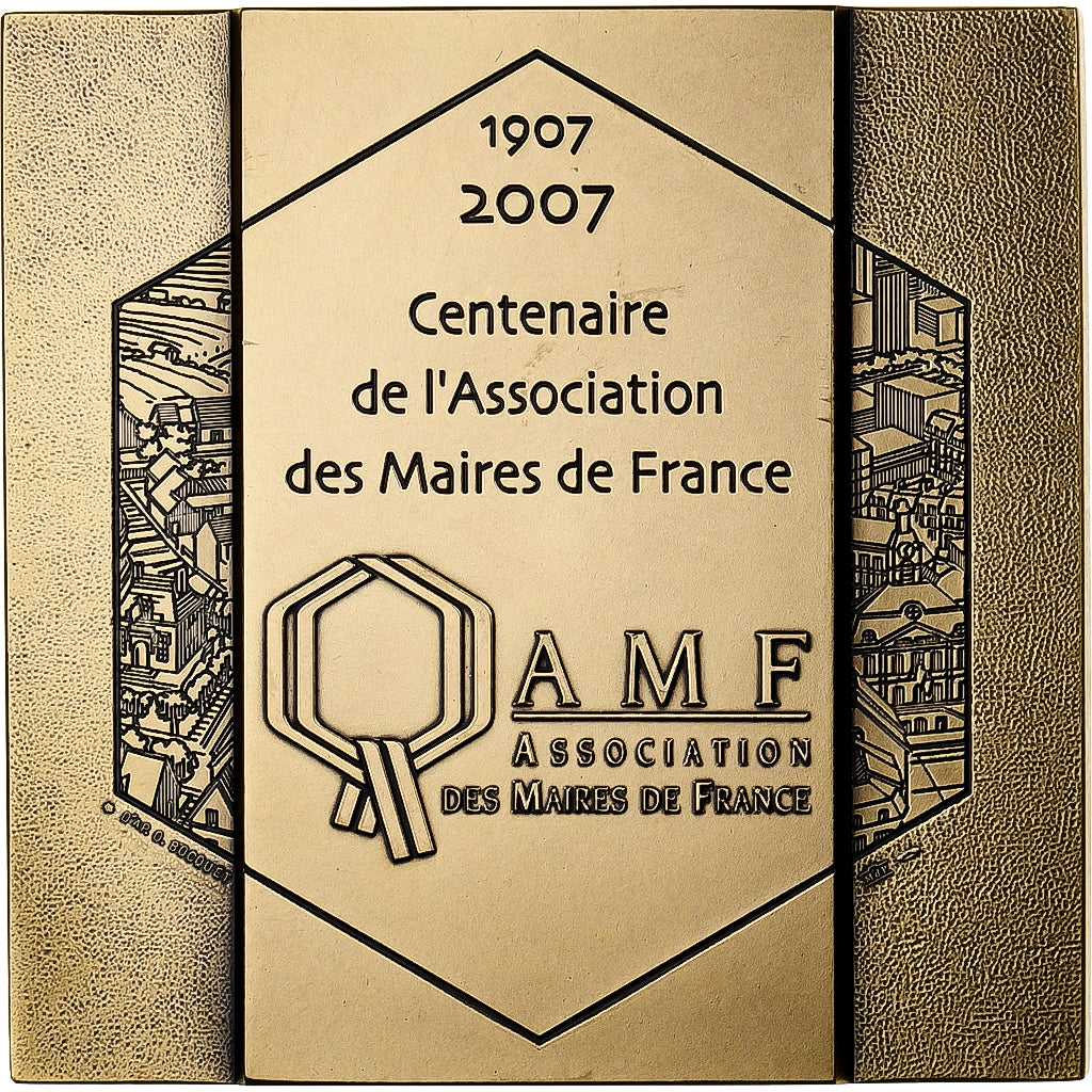 Francia, medaglia, Centenaire de l'Association des Maires de France, à Pierre
