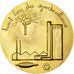 Frankrijk, Medaille, La Ville de Fourmies à Pierre Mauroy, 1982, Gilt Bronze