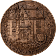 Francia, medalla, La Ville d'Hellemmes-Lille à Pierre Mauroy, 1977, Bronce
