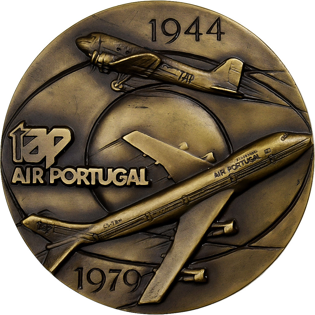 Portugal, medalla, TAP, Air Portugal, 35 Anos, 1979, Bronce, Moura, SC
