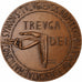 France, Medal, La Ville de Toulouges à Pierre Mauroy, 1991, Bronze, Miquel