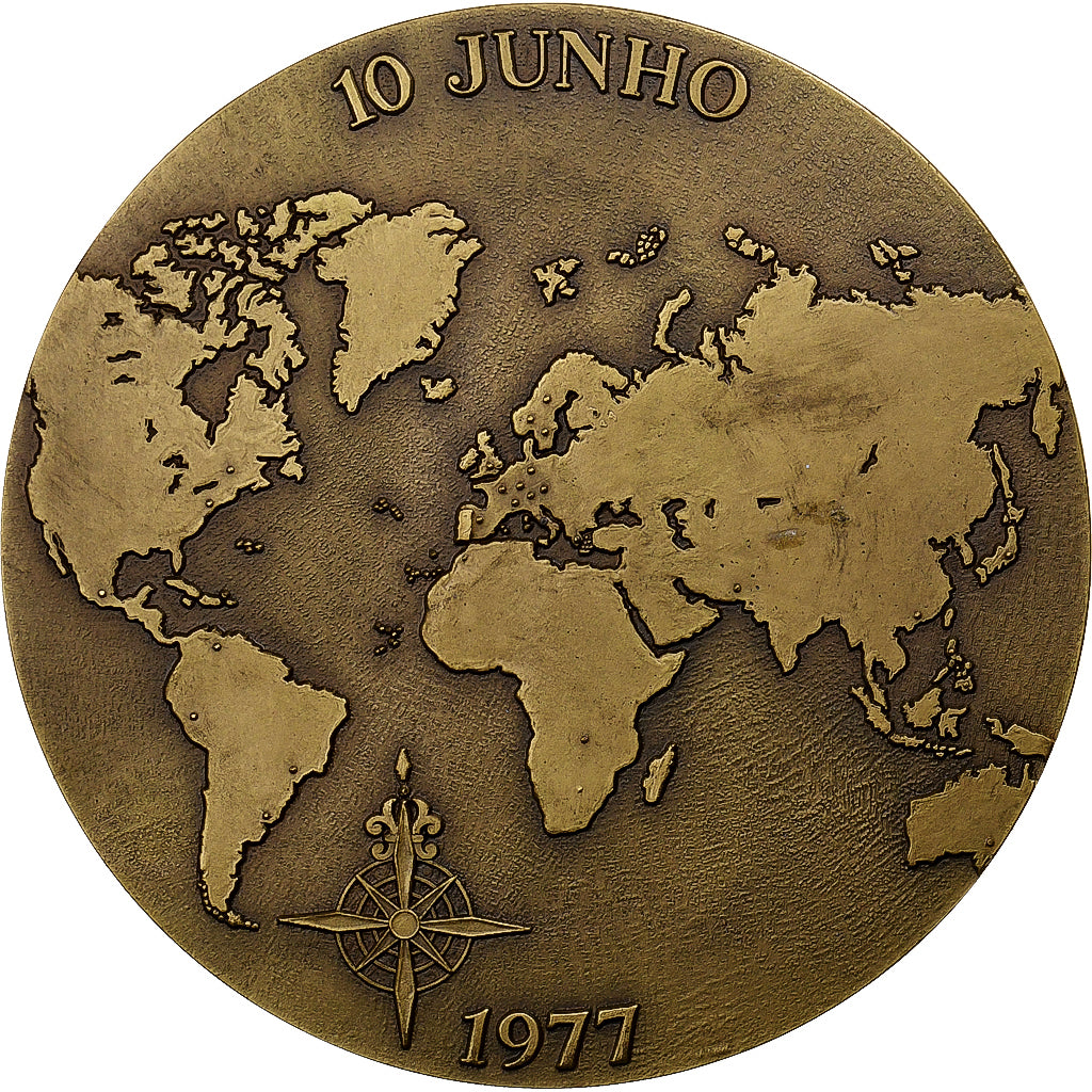 Portugal, Medaille, Dia de Camoes e das Comunidades Portuguesas, 1977, Bronzen