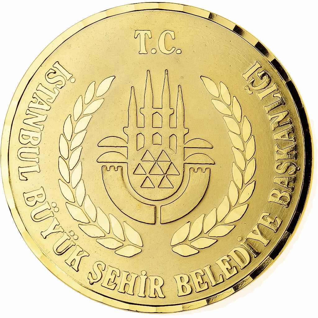 Turchia, medaglia, Istanbul Büyük Sehir Belediye Baskanligi, Bronzo dorato