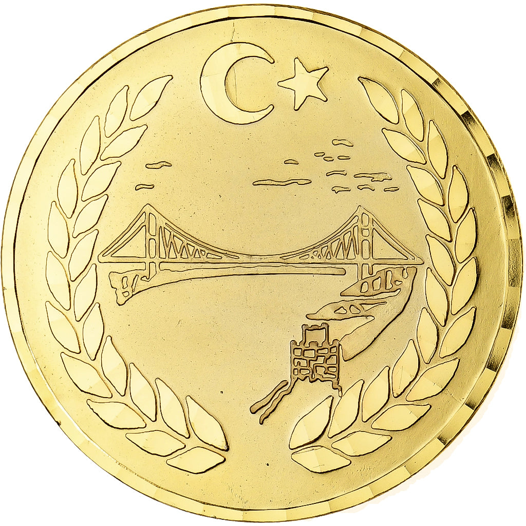 Turchia, medaglia, Istanbul Büyük Sehir Belediye Baskanligi, Bronzo dorato