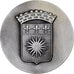 Guadalupe, medaglia, La Ville de Basse-Terre, Bronzo argentato, SPL-