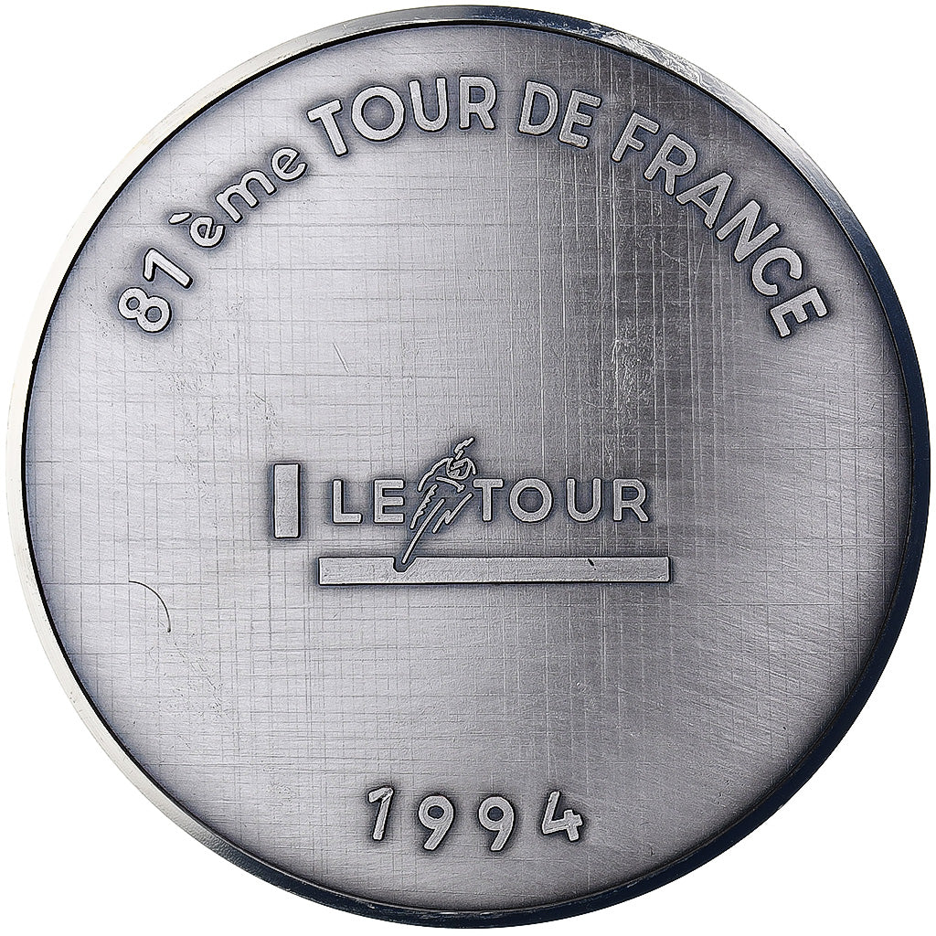 Frankrijk, Medaille, Cyclisme, 81ème Tour de France, 1994, Silvered Metal, Jym