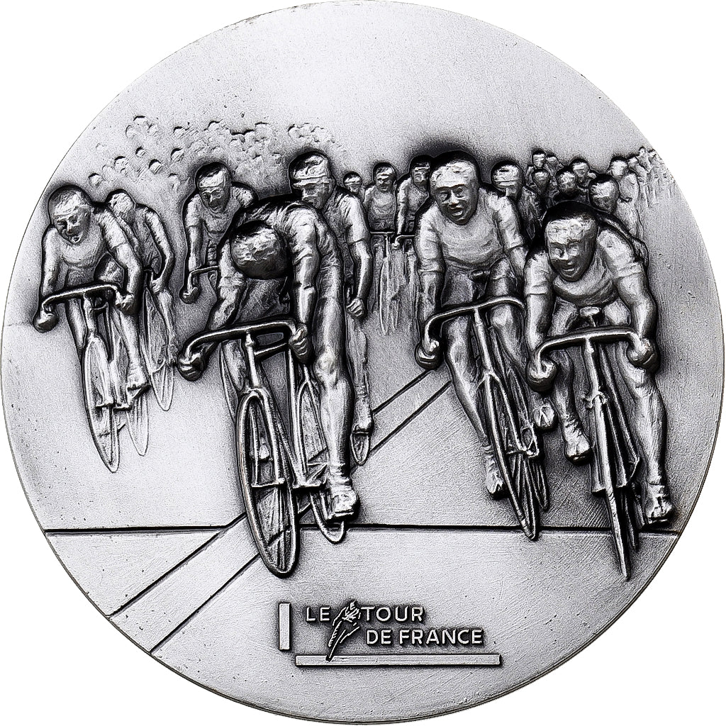 França, medalha, Cyclisme, 83ème Tour de France, 1996, Silvered Metal