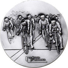 França, medalha, Cyclisme, 83ème Tour de France, 1996, Silvered Metal