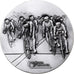 França, medalha, Cyclisme, 83ème Tour de France, 1996, Silvered Metal