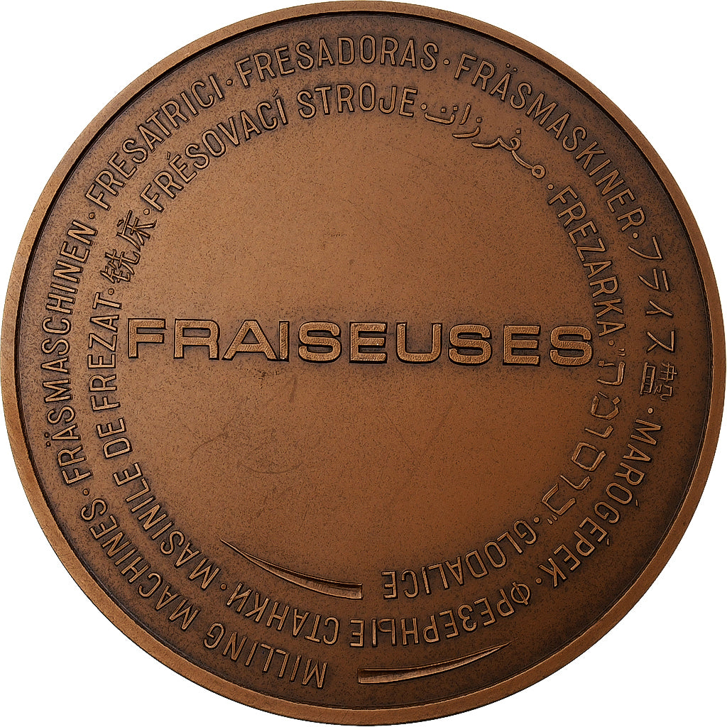 Frankrijk, Medaille, Fraiseuses, Société Huré-Huron, 1981, Bronzen, FDC