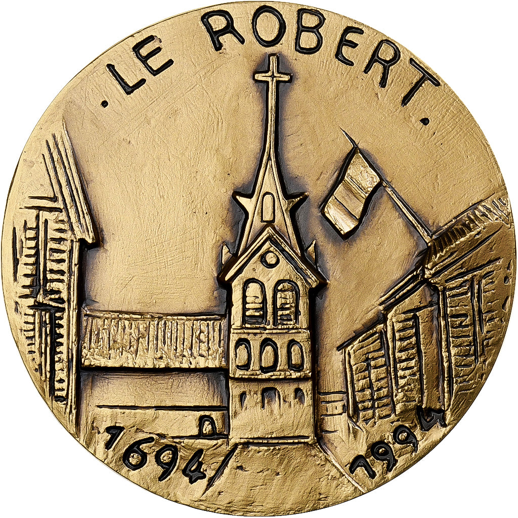 França, medalha, La Ville du Robert, 1994, Bronze, Pichard, MS(63)