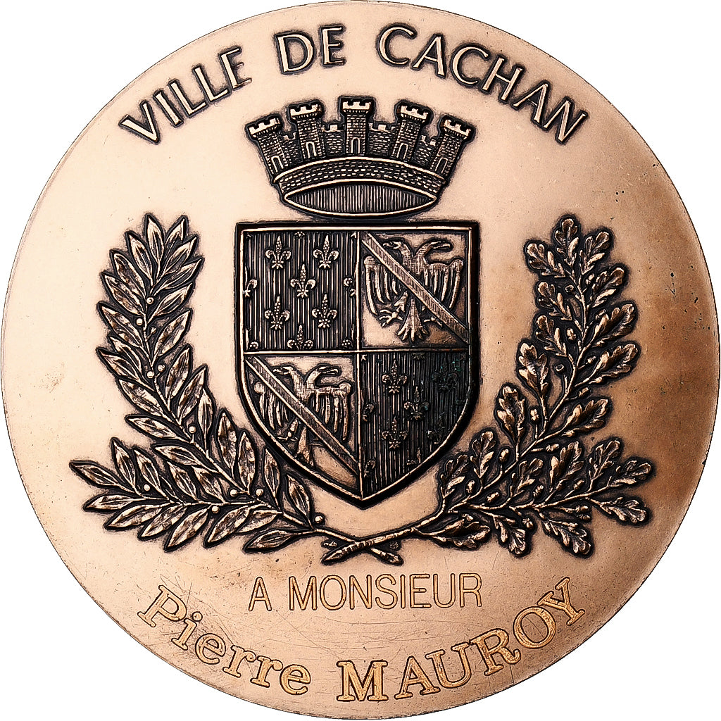 France, Medal, La Ville de Cachan à Pierre Mauroy, Bronze, MS(63)