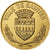 Frankreich, Medaille, La Ville de Saintes, 1974, Gilt Bronze, Coutré, STGL