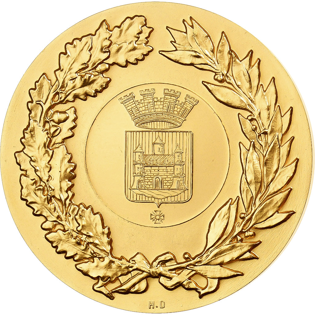 França, medalha, La Ville du Cateau-Cambrésis à Pierre Mauroy, 1982, Bronze