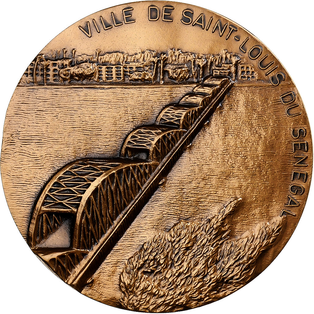 France, Medal, La Ville de Saint-Louis du Sénégal, Bronze, MS(63)
