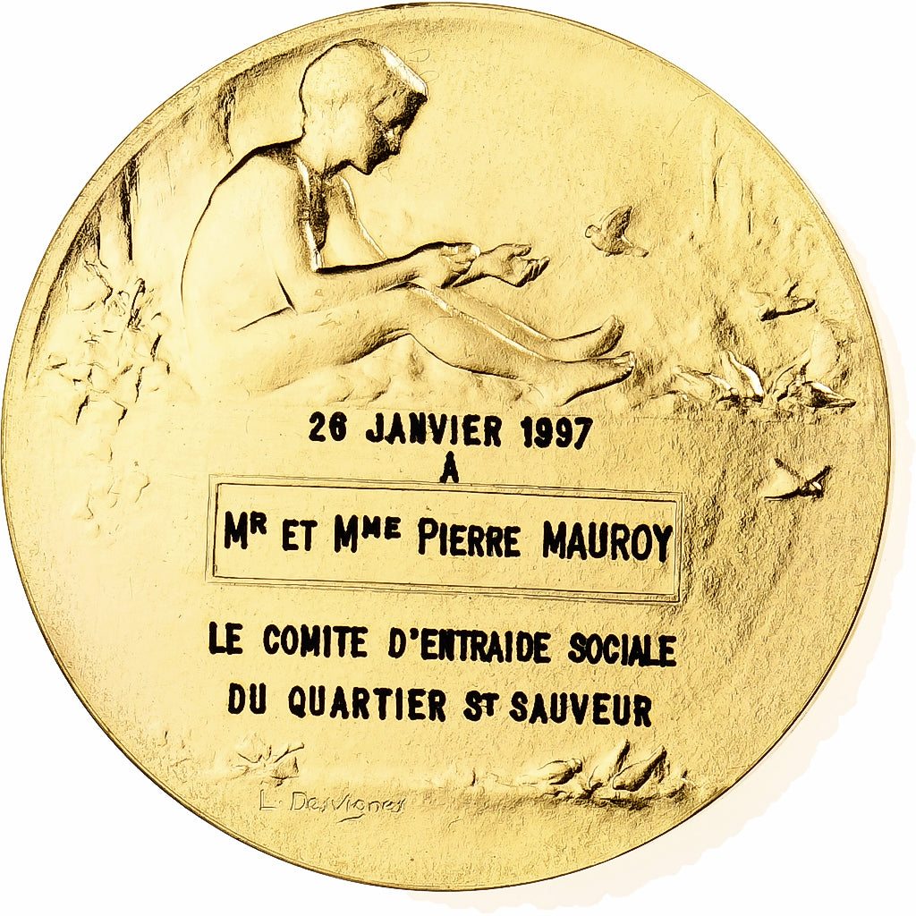 France, Médaille, Le Comité d'Entraide Sociale du Quartier Saint-Sauveur à