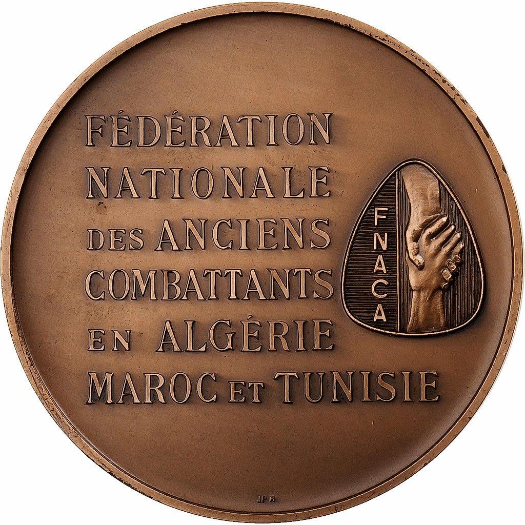 França, medalha, 15ème Anniversaire de la Fin de la Guerre en Algérie, 1977