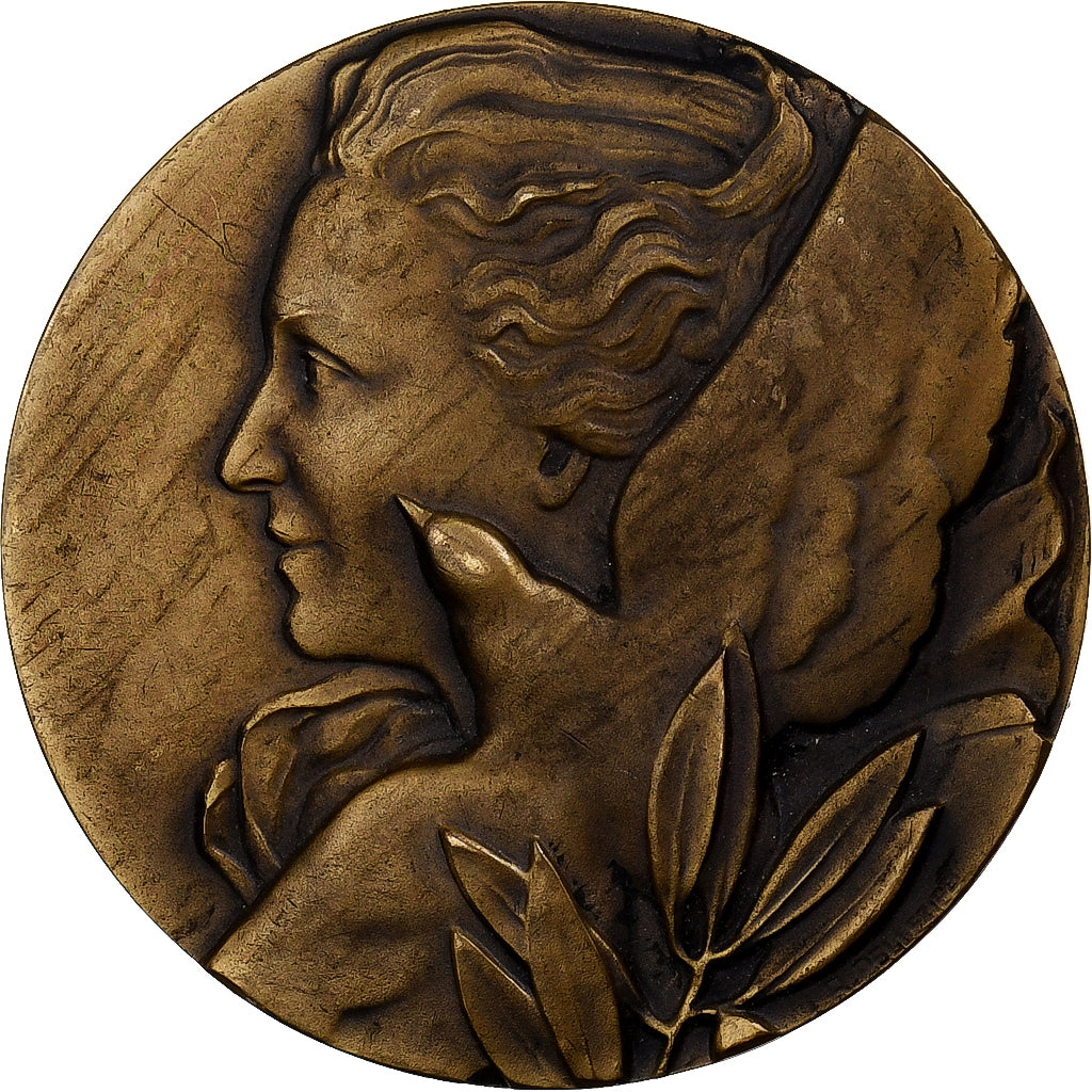 France, Médaille, République, 30ème Anniversaire, Longarisse, 1962, Bronze