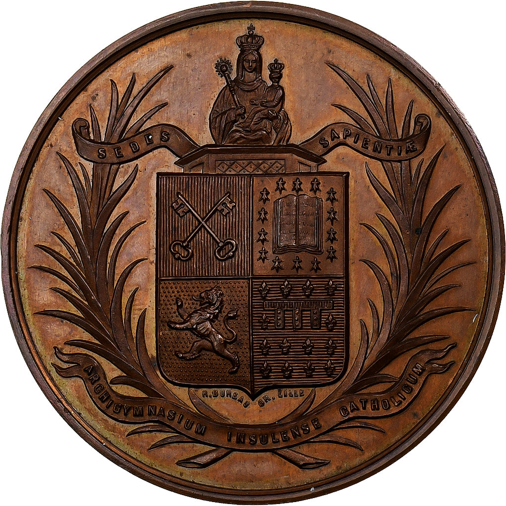 France, Médaille, Faculté des Sciences, Licence, 1878, Bronze, SPL