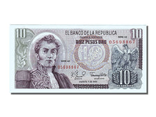 Banknote, Colombia, 10 Pesos Oro, 1980, 1980-08-07, UNC(65-70)