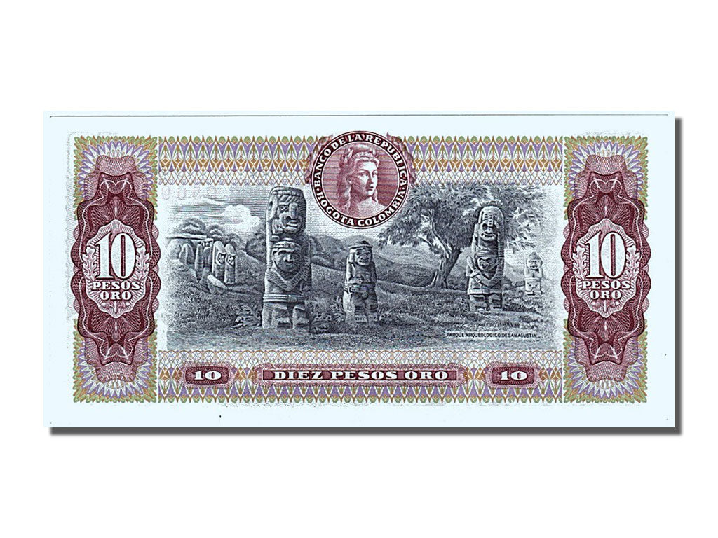 Banknote, Colombia, 10 Pesos Oro, 1980, 1980-08-07, UNC(65-70)