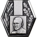 Francia, medaglia, Léo Lagrange, 4ème Congrès, 1959, Bronzo argentato, SPL-