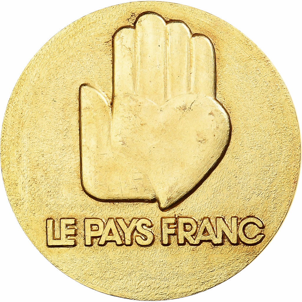 France, Médaille, La Région Nord-Pas-de-Calais à Pierre Mauroy, Gilt Bronze