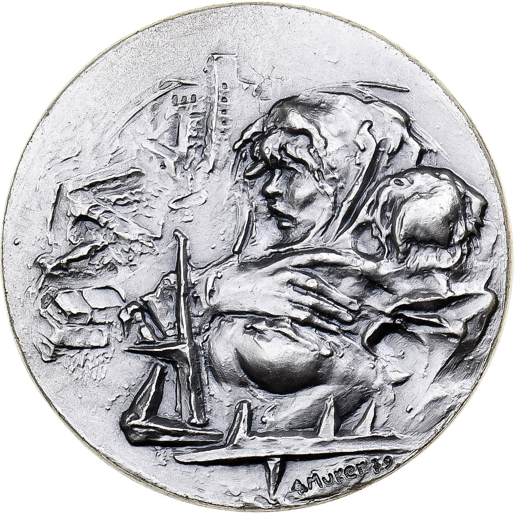 Italie, Médaille, Convegno Mondiale delle Citta Vittime delle Guerre, Bologna