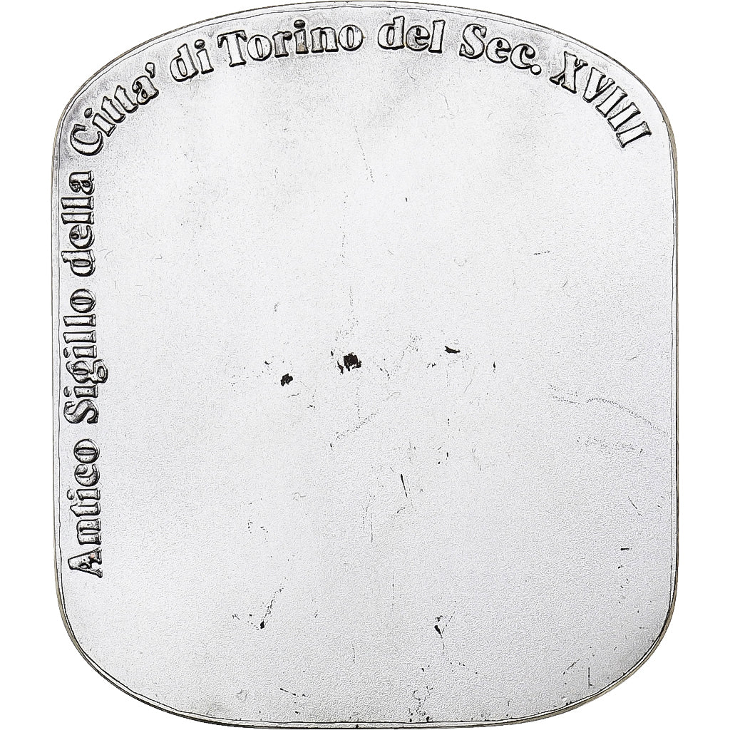 Italie, Médaille, Antico Sigillo della Citta di Torino, Bronze argenté, MS63
