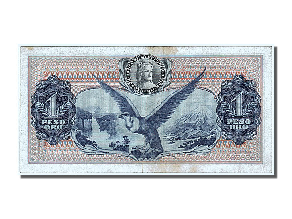 Banknote, Colombia, 1 Peso Oro, 1973, 1973-08-07, AU(50-53)