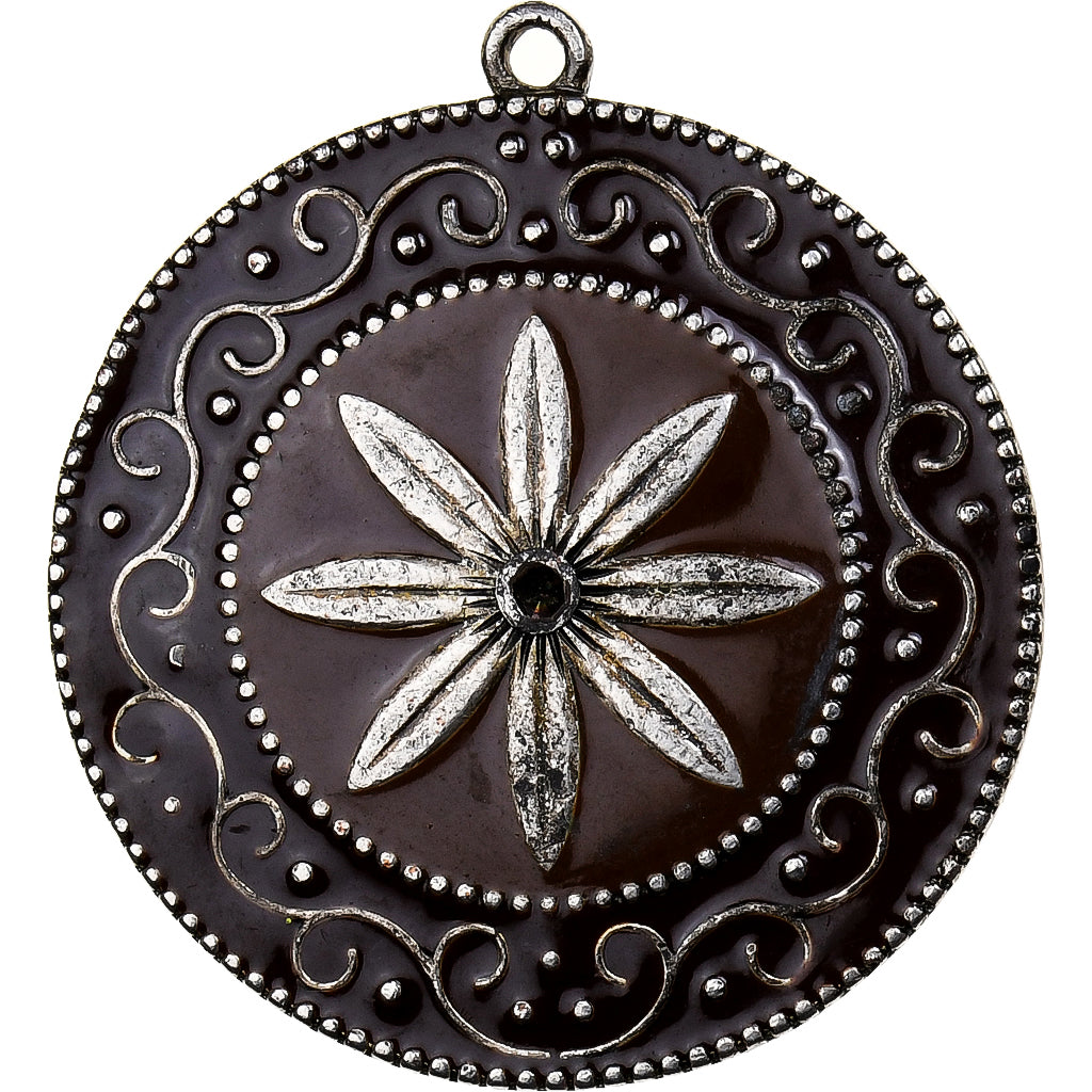 Francia, medaglia, Rosace, Bronzo argentato, Emaillée, BB+