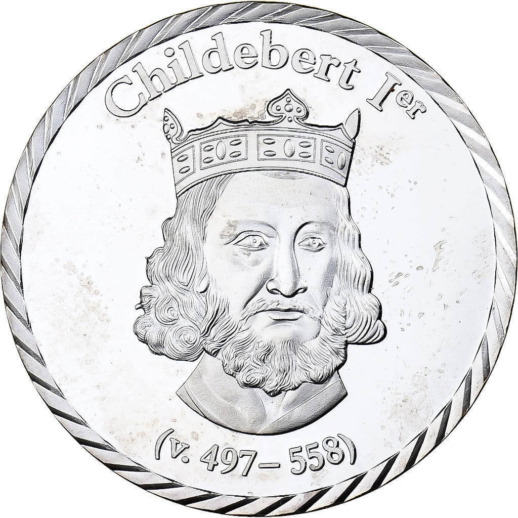 Francia, medaglia, Histoire, Childebert Ier, Fils de Clovis et de Clotilde