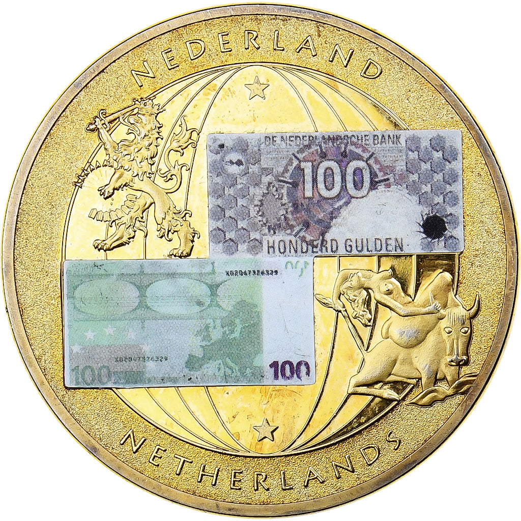 Netherlands, Medal, Europa, Devises Converties, Copper-Nickel Gilt, EF(40-45)