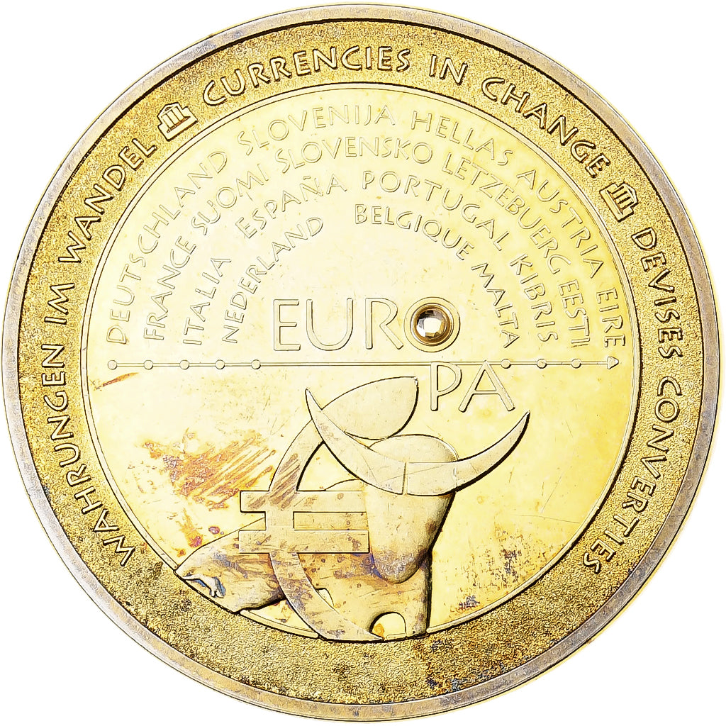 Netherlands, Medal, Europa, Devises Converties, Copper-Nickel Gilt, EF(40-45)