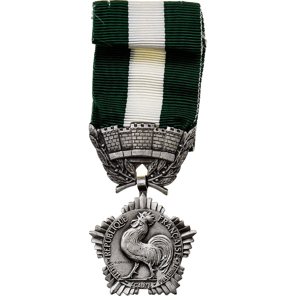 France, Collectivités locales, Politics, Medal, Uncirculated, Crouzat, Silvered