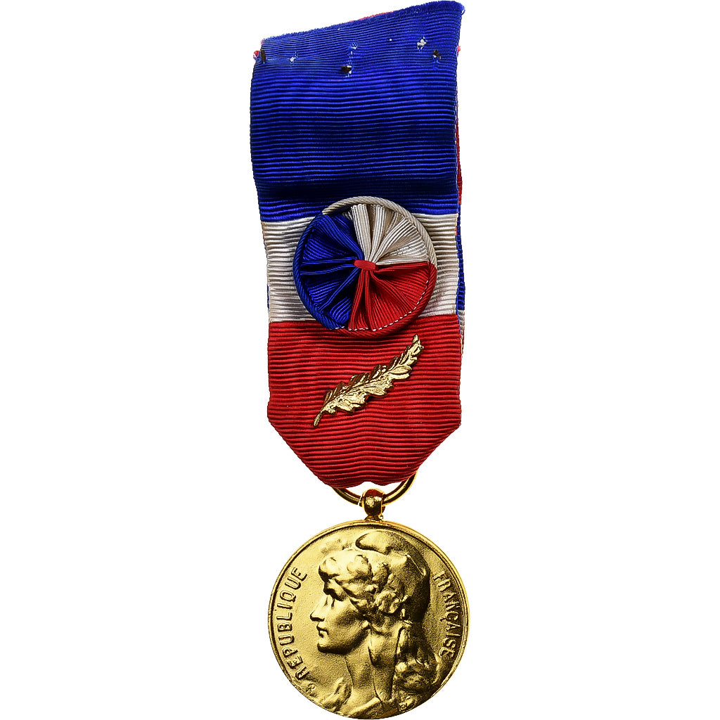 France, Industrie-Travail-Commerce, Medal, 1972, Palme, Excellent Quality, Gilt