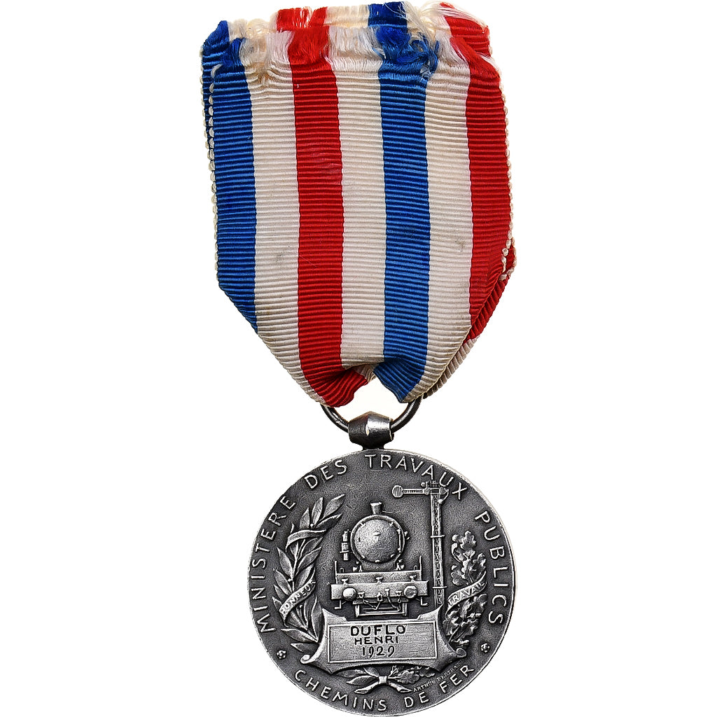 Frankreich, Médaille d'honneur des chemins de fer, Railway, Medaille, 1929