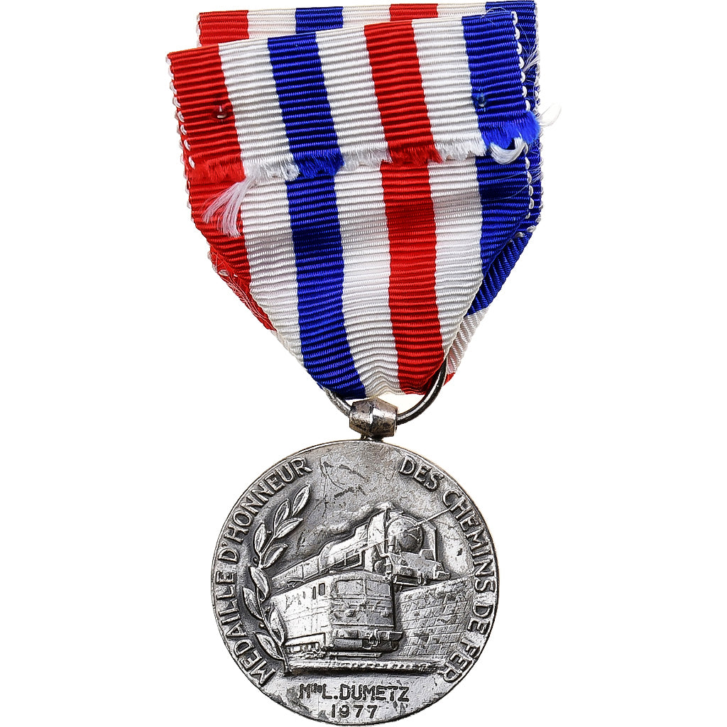 Francja, Médaille d'honneur des chemins de fer, Kolej, medal, 1977, Doskonała