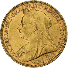 Australia, Victoria, Sovereign, 1897, Melbourne, Gold, AU(50-53), KM:13