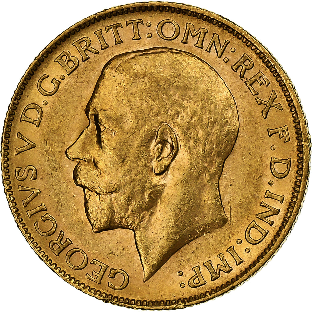 Australia, George V, Sovereign, 1911, Perth, Gold, AU(55-58), KM:29