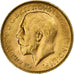 Australia, George V, Sovereign, 1918, Perth, Gold, AU(55-58), KM:29