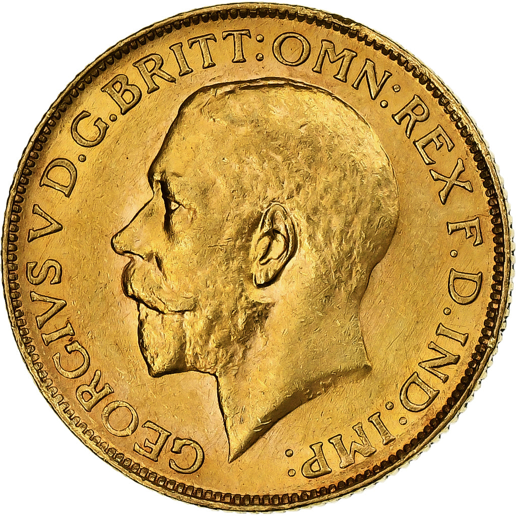 África do Sul, George V, Sovereign, 1927, Pretoria, Dourado, MS(60-62), KM:21