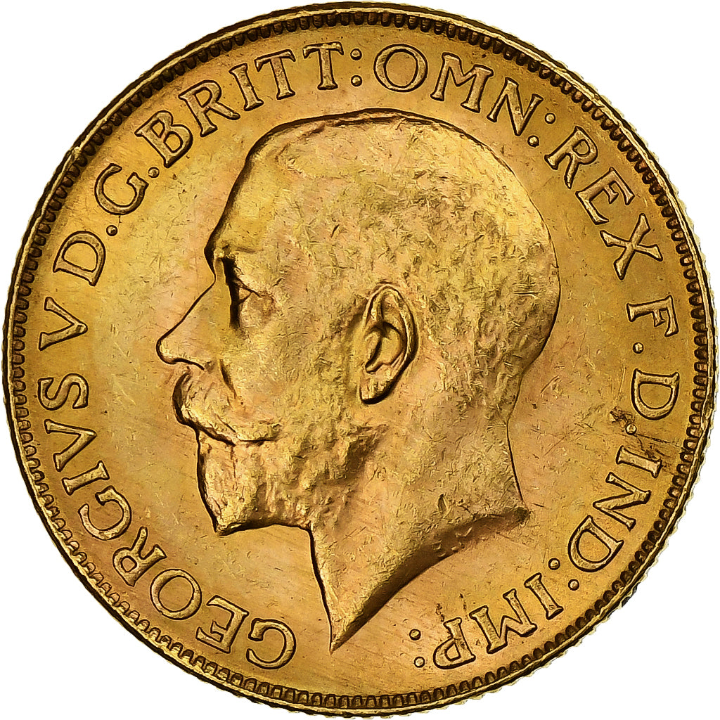Sudáfrica, George V, Sovereign, 1928, Pretoria, Oro, EBC, KM:21