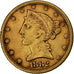 United States, $5, Half Eagle, Coronet Head, 1882, Philadelphia, Gold