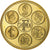 Francia, medaglia, Coq, Fin du Cours Légal du Franc, 2001, Doratura in