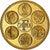 Francia, medaglia, Coq, Fin du Cours Légal du Franc, 2001, Doratura in