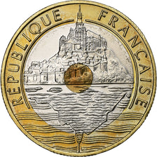 Coin, France, Mont Saint Michel, 20 Francs, 2001, Paris, MS(65-70)