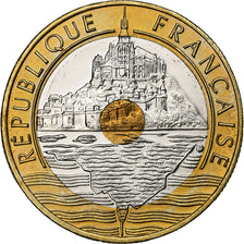 Coin, France, Mont Saint Michel, 20 Francs, 2001, Paris, MS(65-70)