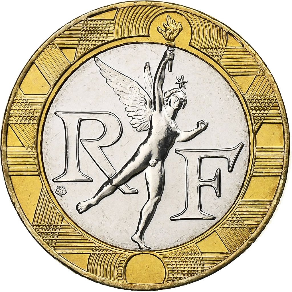 Frankreich, Génie, 10 Francs, 2001, Monnaie de Paris, BU, STGL, Bi-Metallic